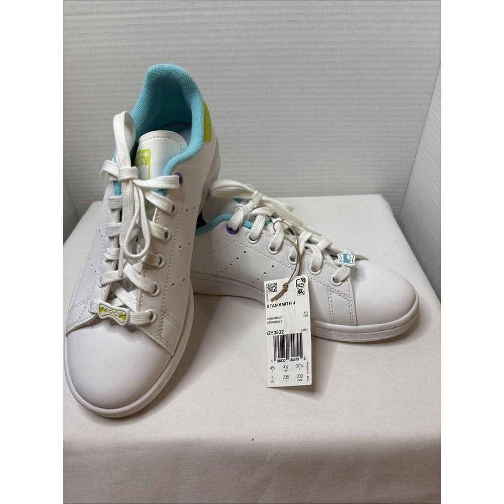 adidas Originals Stan Smith White/Pantone/ (Unisex) G and B Sz 5 - Picture 13 of 16